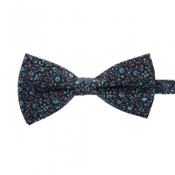 Floral Black Bow Tie